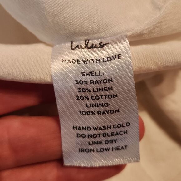 Lulus Truly Flirtatious Linen Pleated High-Rise Mini Skirt, Small, Ivory - Picture 9 of 10